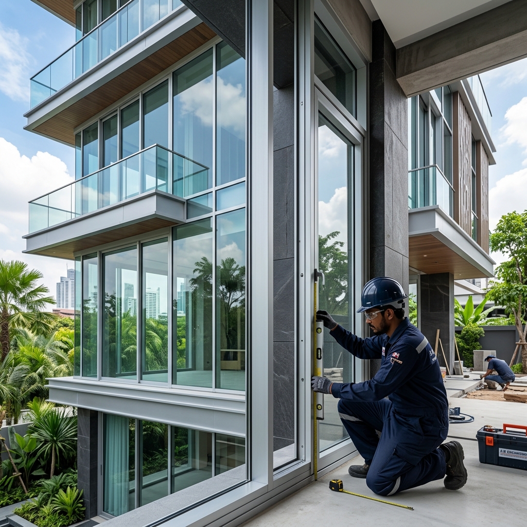 Technician Installing Aluminium … 202609011445